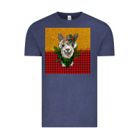 Vintage Denim christmas alpacas Vintage Tee - BarkalooDesign