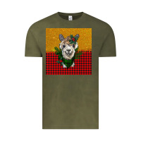 Vintage Olive christmas alpacas Vintage Tee - BarkalooDesign