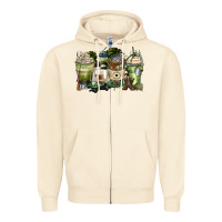 Sandshell veteran coffee cups Zipper Hoodie - Zillion Design Studio