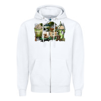 White veteran coffee cups Zipper Hoodie - Zillion Design Studio