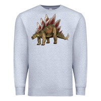 Heather Grey dinosaur stegosaurus Premium Sweatshirt - Artiststas