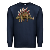 Navy dinosaur stegosaurus Premium Sweatshirt - Artiststas