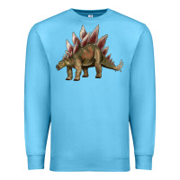 Ocean Blue dinosaur stegosaurus Premium Sweatshirt - Artiststas