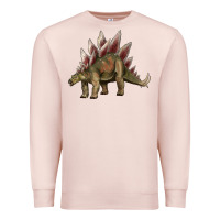 Pale Pink dinosaur stegosaurus Premium Sweatshirt - Artiststas