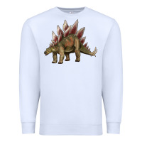 White dinosaur stegosaurus Premium Sweatshirt - Artiststas