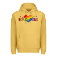 Antique Gold love is love lgbtq Premium Hoodie - MaliasSmallBusiness
