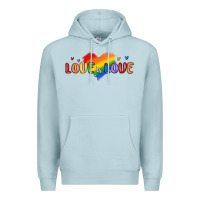 Blue Mist love is love lgbtq Premium Hoodie - MaliasSmallBusiness