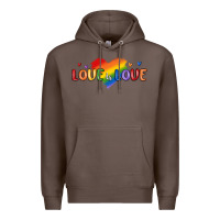 Coffee love is love lgbtq Premium Hoodie - MaliasSmallBusiness