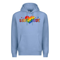 Colony Blue love is love lgbtq Premium Hoodie - MaliasSmallBusiness