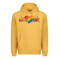 Mustard love is love lgbtq Premium Hoodie - MaliasSmallBusiness