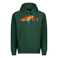 Sports Green love is love lgbtq Premium Hoodie - MaliasSmallBusiness