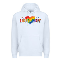 White love is love lgbtq Premium Hoodie - MaliasSmallBusiness
