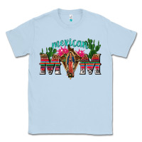 Dusty Blue mexican mom with cactus Classic Tee - texasbilliewilder