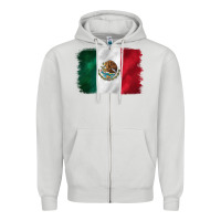 Dove Grey mexican flag Zipper Hoodie - CTS Tumbler Store