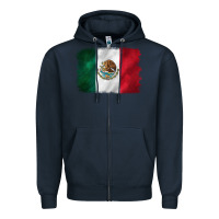 Navy mexican flag Zipper Hoodie - CTS Tumbler Store