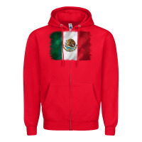 Red mexican flag Zipper Hoodie - CTS Tumbler Store