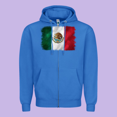 Mexican Flag Zipper Hoodie Designed By Cts Tumbler Store