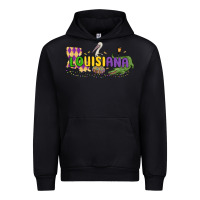 Black louisiana mardi gras Urban Hoodie - MaliasSmallBusiness