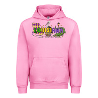 Fuchsia Pink louisiana mardi gras Urban Hoodie - MaliasSmallBusiness