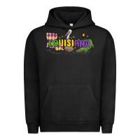 Pigment Black louisiana mardi gras Urban Hoodie - MaliasSmallBusiness