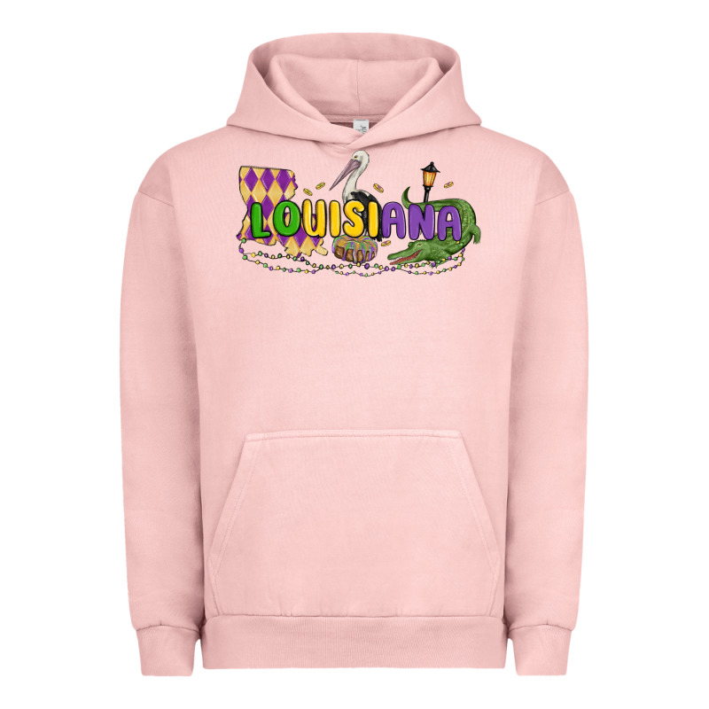 Louisiana Mardi Gras Urban Hoodie by MaliasSmallBusiness | Teevron