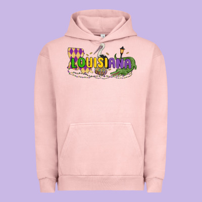 Louisiana Mardi Gras Urban Hoodie Designed By Maliassmallbusiness