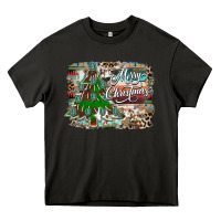 Asphalt merry Christmas tree western Heavy Core Tee - CowhideDigitalArt