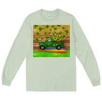 Matcha st patricks day truck shamrock with rainbow tumbler Long Sleeve Tee - RanaPortraitStore