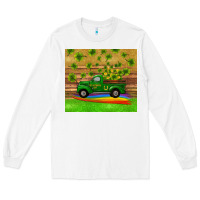 White st patricks day truck shamrock with rainbow tumbler Long Sleeve Tee - RanaPortraitStore