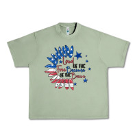 Oil Green land of the free because of the brave Urban Heavy Tee - MaliasSmallBusiness
