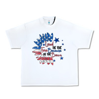 White land of the free because of the brave Urban Heavy Tee - MaliasSmallBusiness