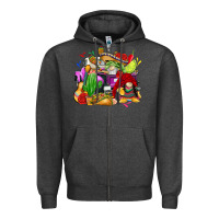 Charcoal Heather mexican gnomes truck Zipper Hoodie - CTS Tumbler Store