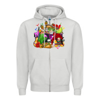 Dove Grey mexican gnomes truck Zipper Hoodie - CTS Tumbler Store