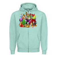 Seafoam mexican gnomes truck Zipper Hoodie - CTS Tumbler Store