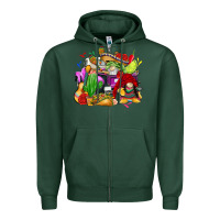 Sports Green mexican gnomes truck Zipper Hoodie - CTS Tumbler Store