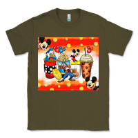 Army Green cartoon characters coffee cups Classic Tee - Zillion Design Studio