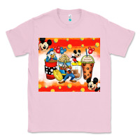 Bubblegum Pink cartoon characters coffee cups Classic Tee - Zillion Design Studio