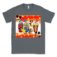 Charcoal Heather cartoon characters coffee cups Classic Tee - Zillion Design Studio