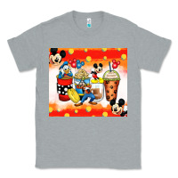 Heather Grey cartoon characters coffee cups Classic Tee - Zillion Design Studio