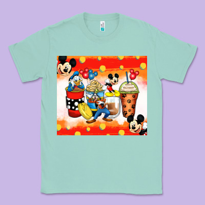 Cartoon Characters Coffee Cups Classic Tee Designed By Zillion Design Studio