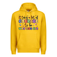 Lemon it takes a lot of courage to be who you are Premium Hoodie - MaliasSmallBusiness