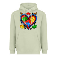 Matcha autism heart Heavyweight Hoodie - Artiststas