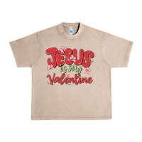 French Oak jesus is my valentine Urban Heavy Tee - MaliasSmallBusiness