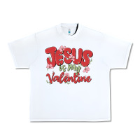 White jesus is my valentine Urban Heavy Tee - MaliasSmallBusiness