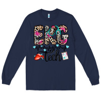 Navy ekg tech Long Sleeve Tee - Zillion Design Studio
