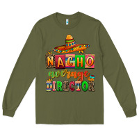 Army Green nacho average direktor Long Sleeve Tee - AdoDesignShop