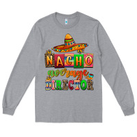 Heather Grey nacho average direktor Long Sleeve Tee - AdoDesignShop