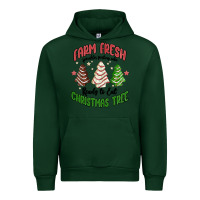 Forest Green farm fresh christmas tree Urban Hoodie - MaliasSmallBusiness