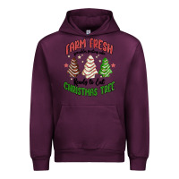 Mauve Wine farm fresh christmas tree Urban Hoodie - MaliasSmallBusiness