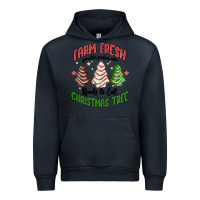 Navy farm fresh christmas tree Urban Hoodie - MaliasSmallBusiness